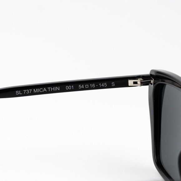Saint Laurent Women Sunglasses Black Cat Eye SL737 MICA THIN 001 BRAND NEW main image 8